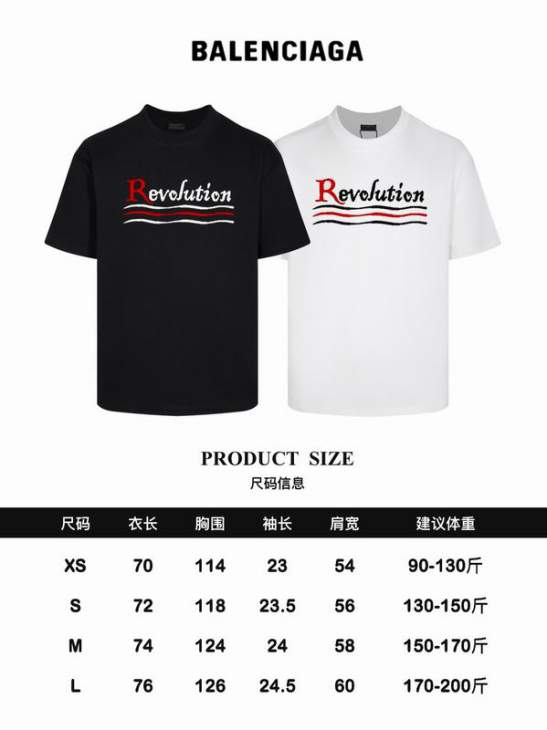 Picture of Balenciaga T Shirts Short _SKUBalenciagaXS-Lsxtx4820825